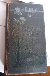 Sehr altes Fotoalbum defekt mit 354 Ansichtskarten ebenfalls sehr alt, um 1900. - Bild 1 von 20