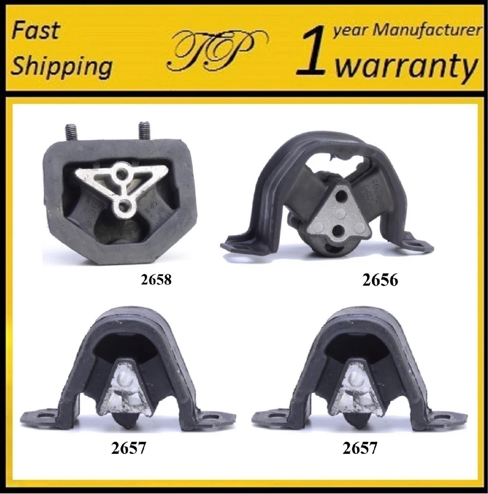 4PCS MOTOR & TRANS MOUNT FOR 1993 ASUNA GT, SE 1.6L - Image 1 of 4