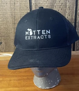 Mitten Extracts Unisex Advertising Meshback Snapback Trucker Hat Black - Picture 1 of 6