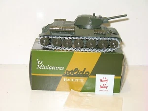SOLIDO, Char T 34 russe T34 / 76 militaire + planche décalcs d'origine 3A - Picture 1 of 3