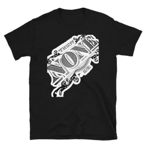 TRUST NONE AWESOME DOLLA BACKGROUND GREAT GRAFIC kurzärmeliges Unisex-T-Shirt - Bild 1 von 15