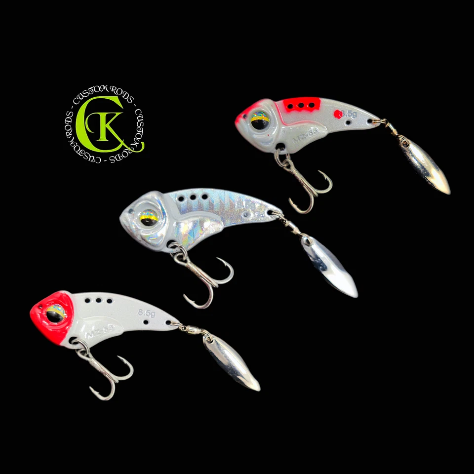 3x 8,5g Jig Spin Spinbait Chatterbait Kunstköder Blade Wobbler SpinMad Runner - Bild 1 von 1