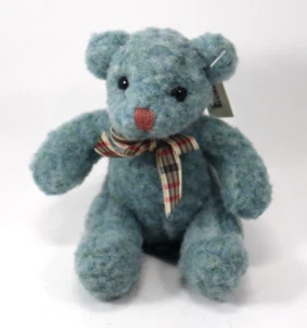 D3 Russ Berrie Teddy Bear Blue little hugs plush vintage - Picture 1 of 15