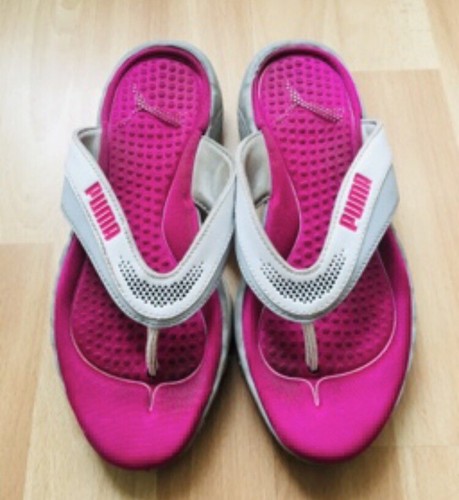 Sandali sportivi Puma rosa bianchi donna ragazze in perfette condizioni rari taglia 3