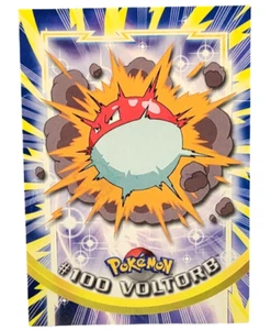 #100 Voltrob - Pokemon Edición Animación TV Pokemon - 2000 Topps Tarjeta Coleccionable - Imagen 1 de 2