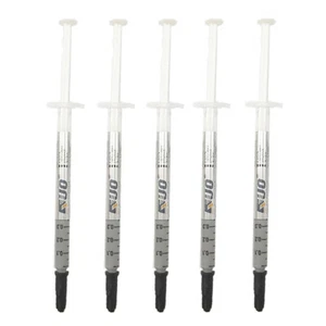 5 Pack Silver Thermal Grease CPU Heatsink Compound Paste Syringe - Afbeelding 1 van 14