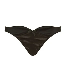 Agent Provocateur Karina schwarzer Seidentanga AP3 Medium neu mit Etikett - Bild 1 von 10