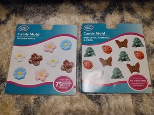 2-NEW MAKE 'N MOLD CANDY MAKING Molds. Flower Minis & Butterfly,Lady Bug & Frog - Picture 1 of 6