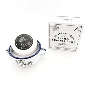 Gentlemen's Hardware Sandelholz Rasieren Seife Emaille Schüssel Set $ 27, weiß EINHEITSGRÖSSE - Bild 1 von 8