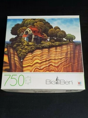 Rompecabezas Big Ben 750 piezas basado en arte “tectónico” usado en excelente estado Milton Bradley Foto 1 de 4