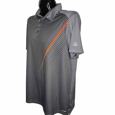 TEK GEAR Polo Shirt Mens XXL Gray Golf Dry Tek Performance Wicking Casual S/S - Image 1 of 4