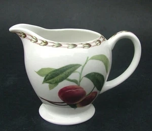 Queens Hookers Fruit for RHS 300ml Milk Cream Jug Peach 10cmh (4") Looks in VGC - Picture 1 of 23
