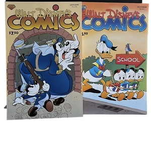 Disney Donald Duck Comics Lot x2 Huey Dewey Louie Pluto Gladstone VTG 90s Kids - Picture 1 of 4