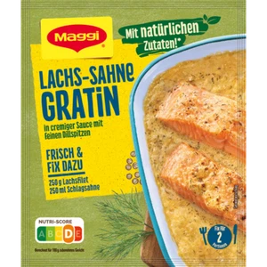 Maggi fix für Lachs Sahne Gratin cremig mit feinen Dillspitzen 26g - Bild 1 von 1