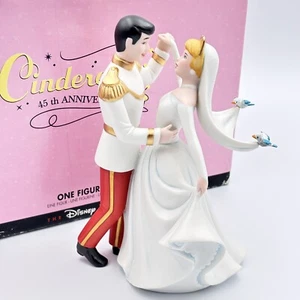 Disney Cinderella 45th Anniversary Porcelain Wedding Topper Figurine Prince IOB - Picture 1 of 11