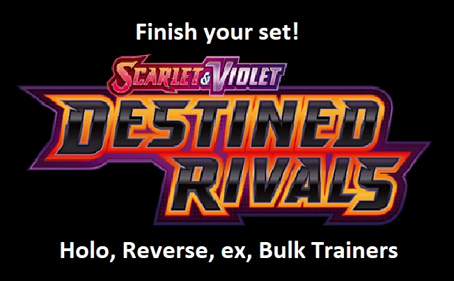 Pokemon TCG: S&V Destined Rivals - Pick Your Card! Holo/Rev/ex/Regular Trainers - Image 1 of 1