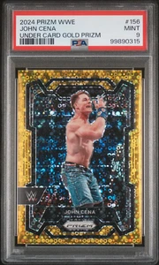 2024 Panini Prizm WWE John Cena #156 Bajo Tarjeta Oro PSA 9 - Imagen 1 de 2