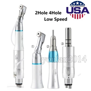 Dental Low Speed Contra Angle /Straight Handpiece 2/4Hole Air Motor Kit E-type - Picture 1 of 17