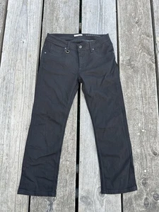 Burberry Brit Womens Black Aberfell Cropped Bootcut Crop Ankle Jeans Size 30 W30 - Picture 1 of 18