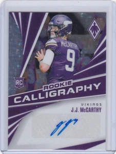 JJ McCarthy Auto 2024 Panini Phoenix RC Rookie Vikings Calligraphy - Bild 1 von 2