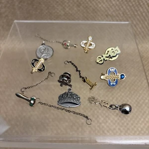 Beta Sigma Phi Sorority Pin & Pendant Lot Membership Guards Lapel 10 Pieces - Picture 1 of 10