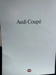 Folleto de información de ventas de autos Audi cupé alrededor de 1988 - Imagen 1 de 3