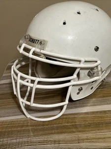 Casco de fútbol americano Schutt ADN grande juvenil blanco máscara envío gratuito de colección EE. UU. sin barbilla - Imagen 1 de 13