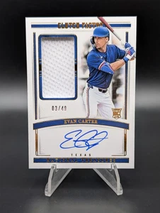 Evan Carter 2024 National Treasures Clutch RPA Rookie RC Auto /49 - Bild 1 von 2
