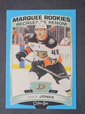 19-20 O-Pee-Chee Max Jones Marquee Rookie 🌈🌈🌈 Blue Border Variant  - Image 1 of 2