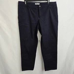Pantalón chino para mujer Liz Claiborne talla 14 98 % algodón 2 % spandex azul - Imagen 1 de 9