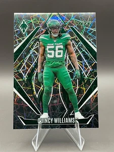 2024 Panini Phoenix QUINCY WILLIAMS Lazer Prizm Parallel #120 Jets - Picture 1 of 5