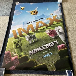A Minecraft Movie (Final) IMAX Official Movie Poster Bus Shelter DS 48x70 RIESIG - Bild 1 von 8