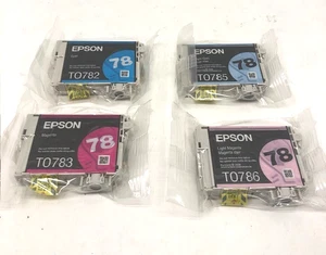 Epson 78 Original Tintenpatronen Cyan/Light Cyan/Magenta/Light Magenta NEU/VERSIEGELT - Bild 1 von 7