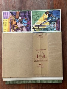 Libretti olio e adesivi COCA COLA "NOSTRA AMERICA" anni '40 9 set MANICHE - Foto 1 di 6