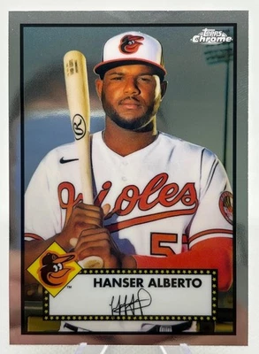 2021 Topps Chrome Platinum Anniversary - Hanser Alberto #367 Baltimore Orioles - Image 1 of 2