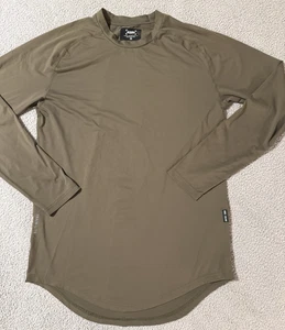 ASRV Train Lite Established Long Sleeve Shirt Medium Green DSG-0164 Drop Cut - Picture 1 of 14
