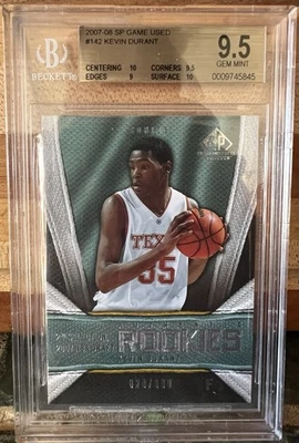 2007-08 SP Game Used #142 Kevin Durant 828/999 BGS 9.5 - Image 1 of 2