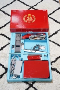 Nintendo Wii Super Mario Bros 25th Anniversary Console RED Japanese used - Picture 1 of 3