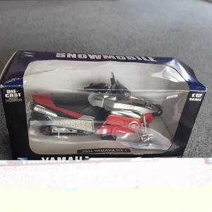 2004 Yamaha RX 1 Diecast Snowmobile Red New Ray Toys - Picture 1 of 18