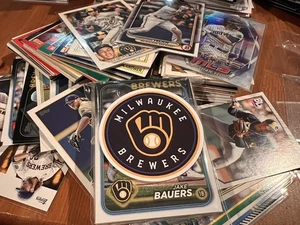 Gemischte Milwaukee Brauer 25 Karten Lot! 15 CHROM & 10 Sockel! Topps, Bowman, Panini - Bild 1 von 1