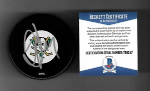 Scott Niedermayer Signed Anaheim Mighty Ducks Puck Beckett COA - Picture 1 of 1