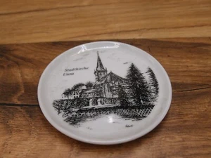 decorative saucer Stadkirche Unna Volksbank Unna 1982 German Porcelan - Picture 1 of 6