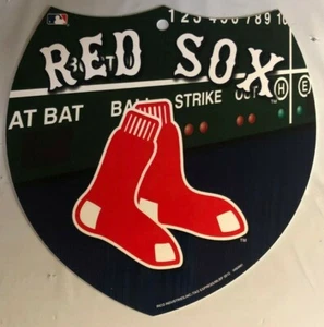 Boston Red Sox MLB Team Interstate Shield Plastic Sign 8" by 8" - Picture 1 of 1