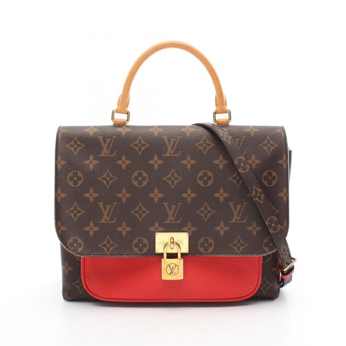 LOUIS VUITTON（LV） Borsa a mano Louis Vuitton Marignan 2 vie M44286 monogramma tela marrone rosso usata donna