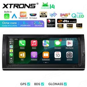 10.25" QLED Display 8-Core Car Stereo GPS 8+256GB DTS Android 14 For BMW X5 E53 - Picture 1 of 22