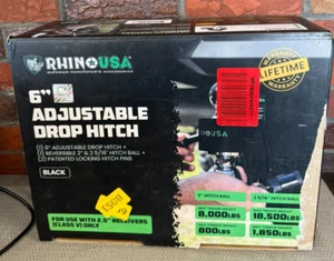 Rhino USA 6" Adjustable Drop with for 2.5 Receiver Class V - Bild 1 von 6