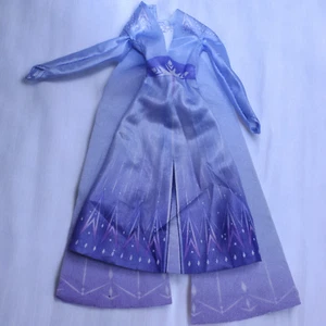 Vestido Muñeca Disney Frozen 2 Reina Elsa Azul Ombre Manga Larga - Imagen 1 de 3