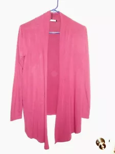 NUEVO ~ DRSKIN ~ Vino ~ Mujer Talla Pequeña S ~ Cárdigan Drapeado Manga Larga Suéter. - Imagen 1 de 4