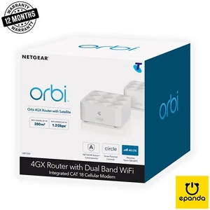 Netgear Orbi 4GX LBK1220 Router Satellite 4G LTE Cellular Cat18 Unlocked - Picture 1 of 12