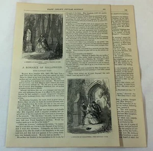 1877 article ~ A ROMANCE OF HALLOWEEN - Picture 1 of 1